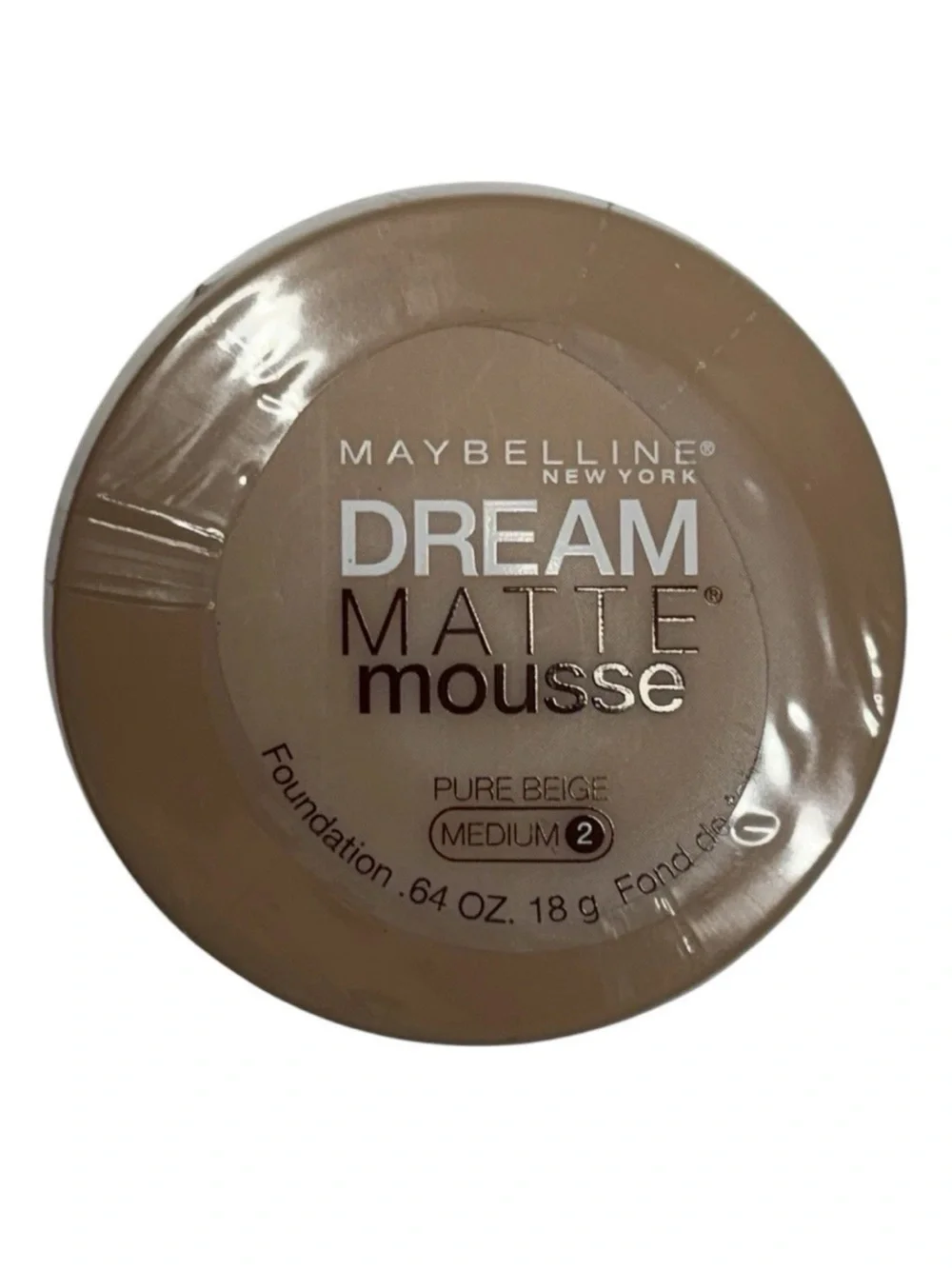 (2) Maybelline Dream Matte Mousse Foundation PURE BEIGE 2 Medium, Sealed